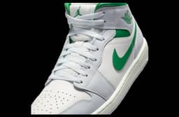 Air Jordan 1 Mid White / Lucky Green release thumbnail 7