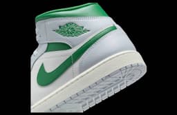 Air Jordan 1 Mid White / Lucky Green release thumbnail 8