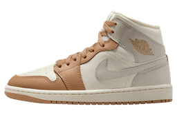 Air Jordan 1 Mid WMNS Tan Toe release thumbnail 1