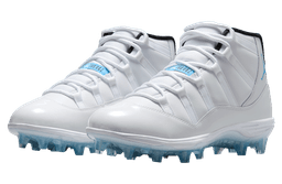 Air Jordan 11 Cleats White / Legend Blue release thumbnail 2