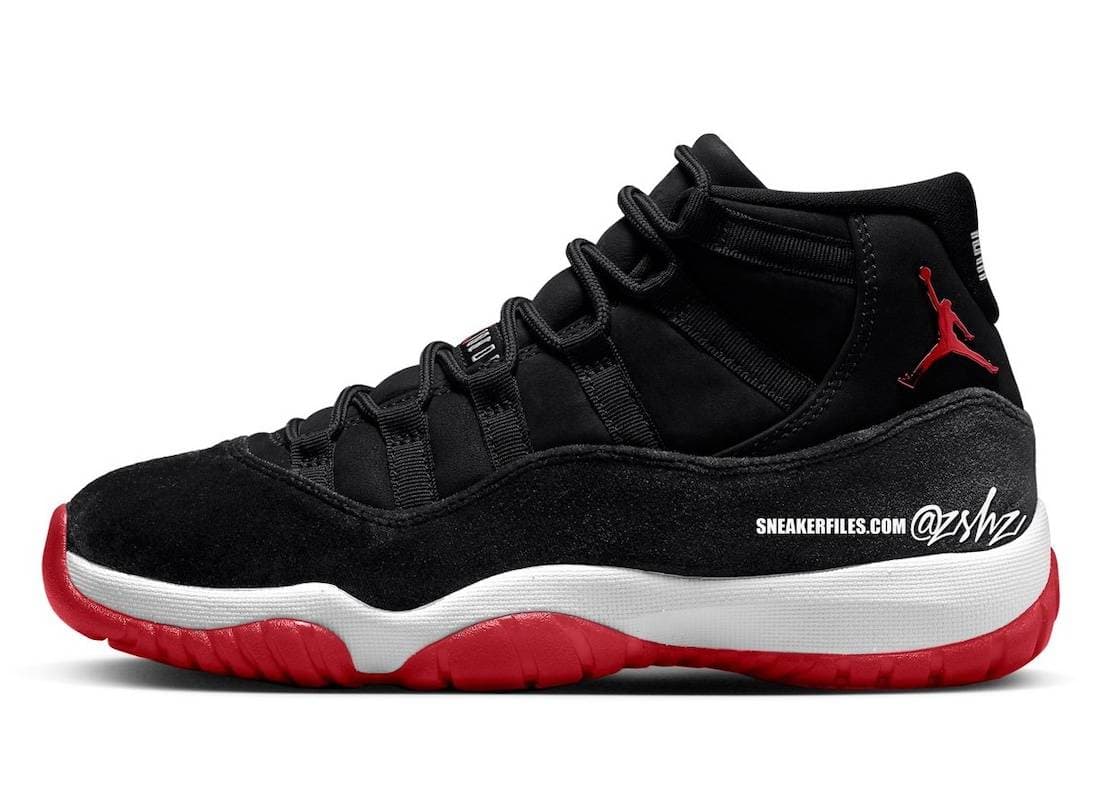 Air Jordan 11 WMNS Bred Velvet Jordan release photo