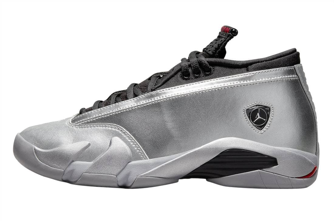 Air Jordan 14 Low WMNS Metallic Silver Jordan release photo