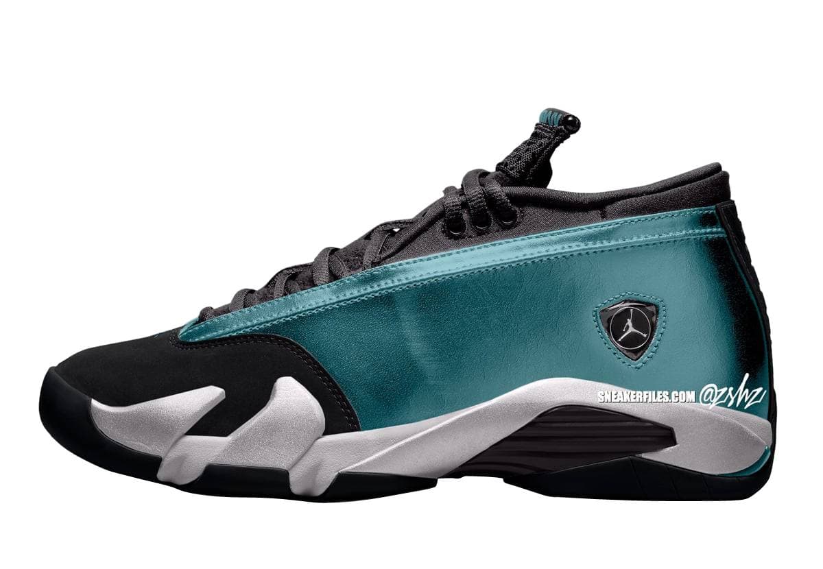 Air Jordan 14 Low WMNS Mineral Teal Jordan release photo