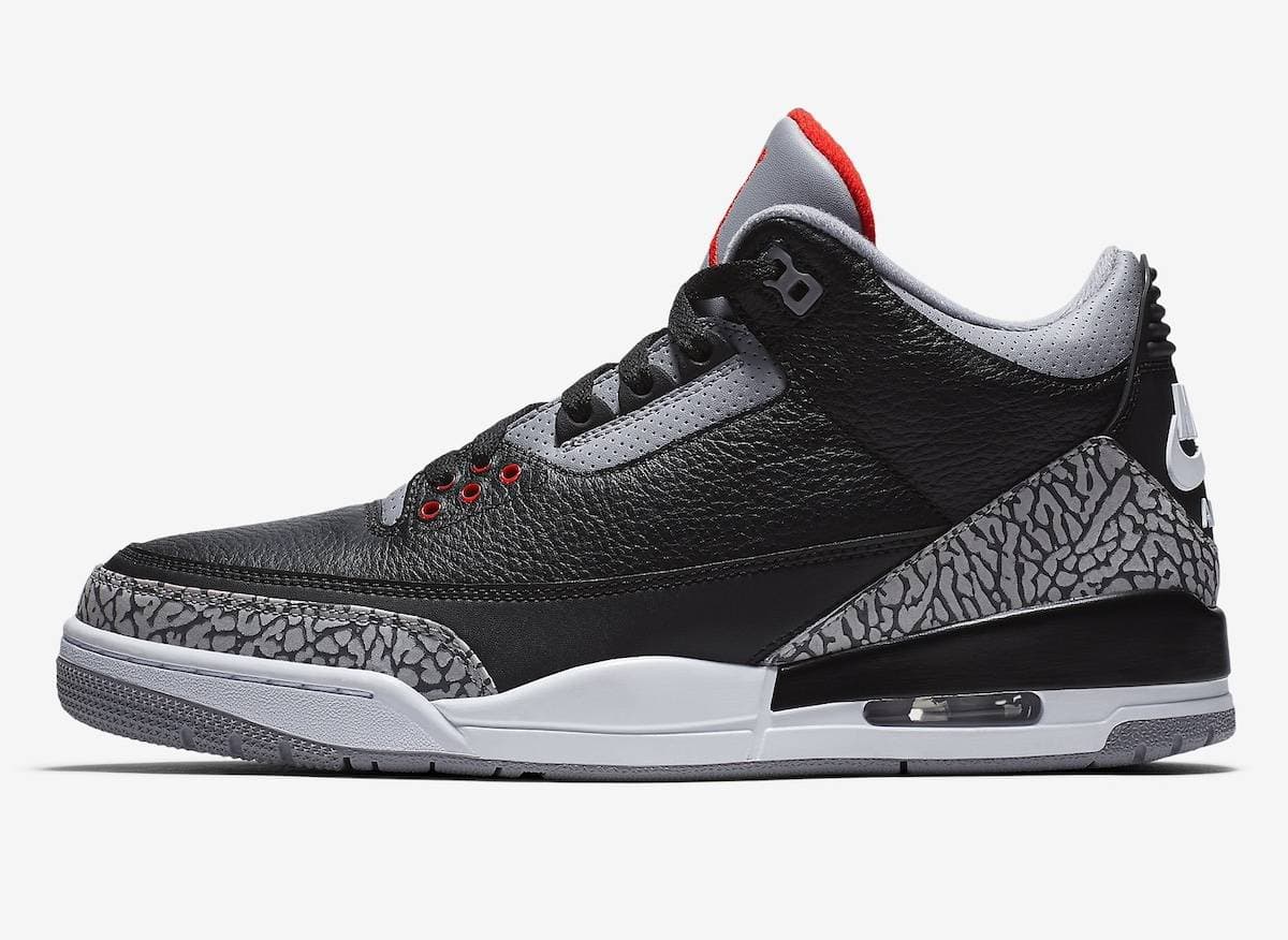 Air Jordan 3 Black Cement Jordan release photo