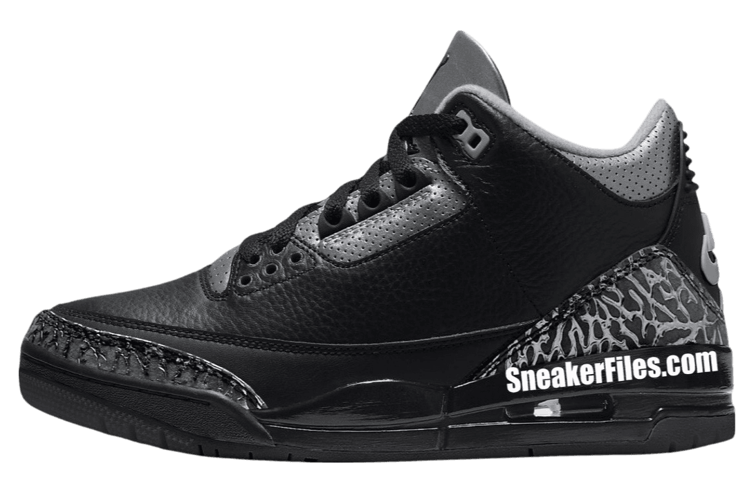 Air Jordan 3 El Grito Black / Metallic Silver release photo 1