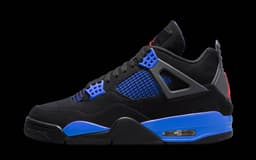 Air Jordan 4 Black / Fire Red / Deep Royal release thumbnail 1