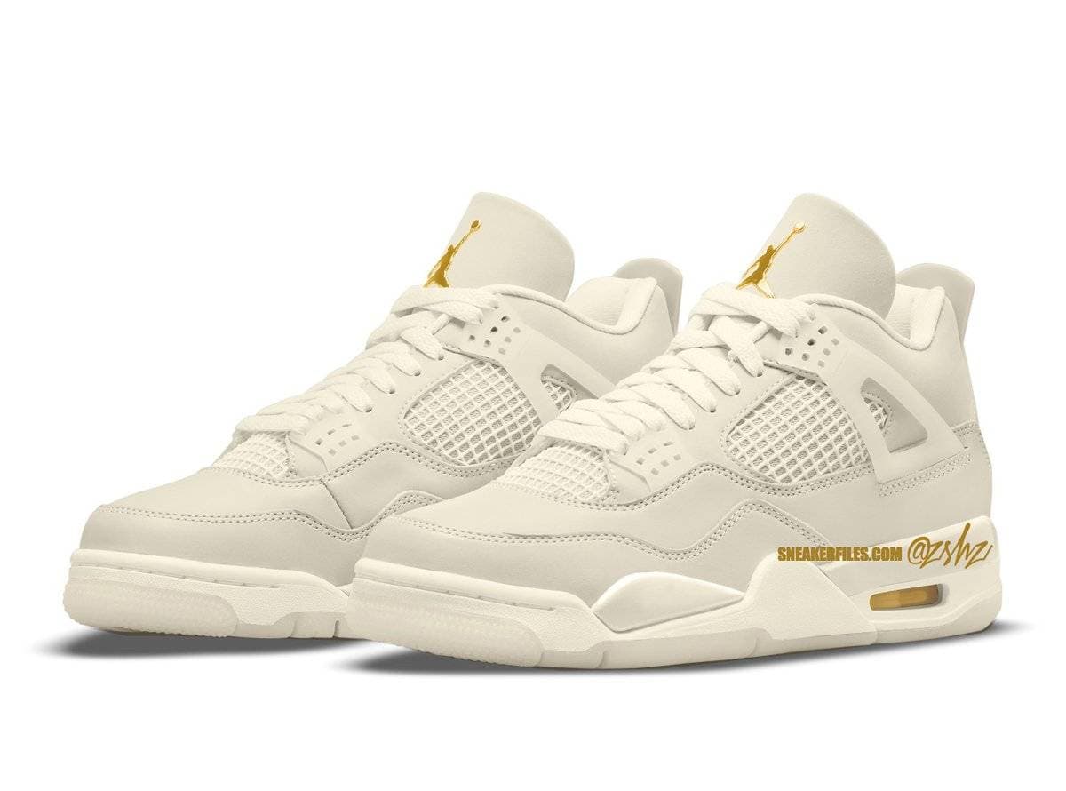 Air Jordan 4 WMNS Sail Jordan release photo