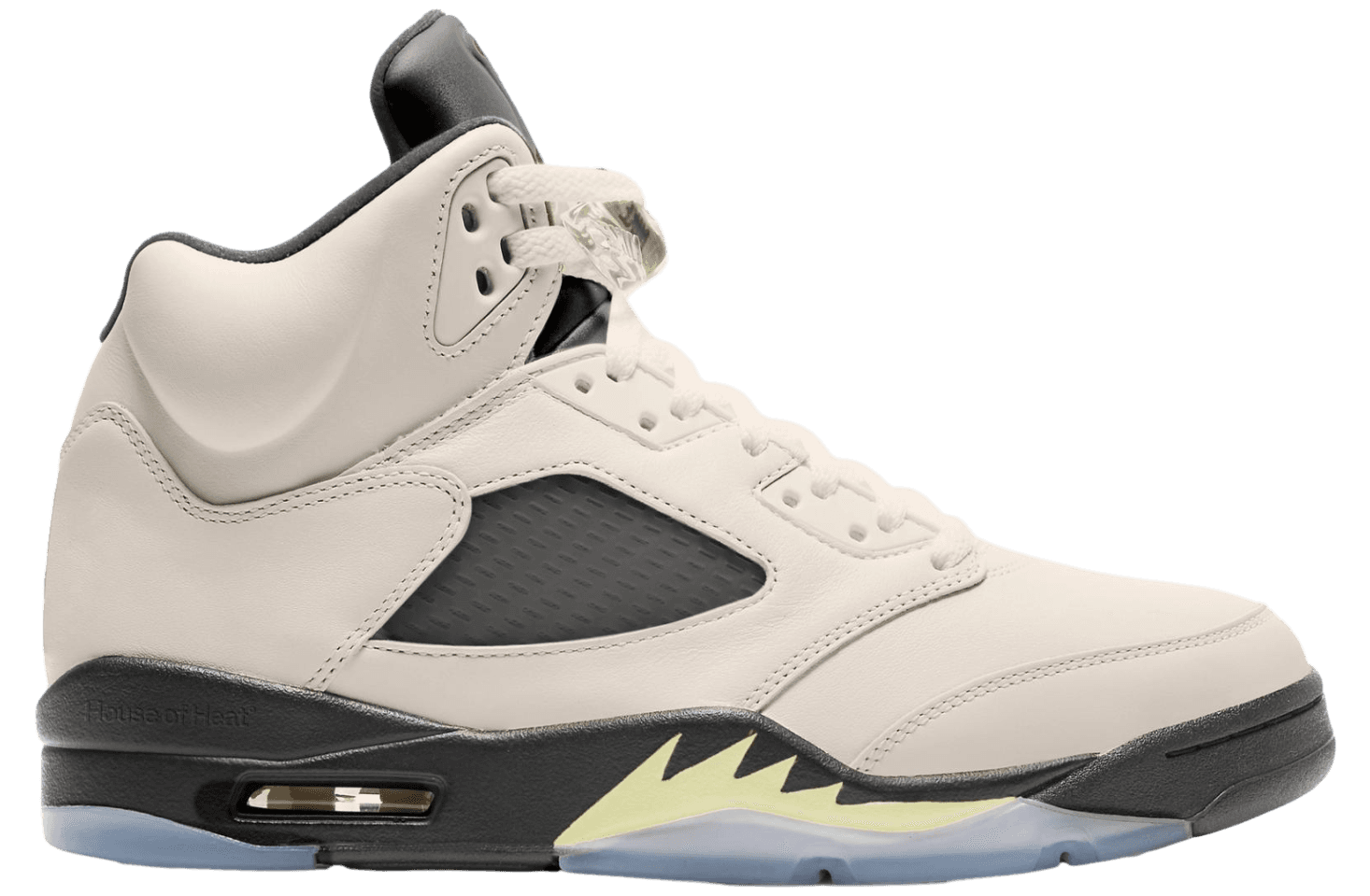 Air Jordan 5 Sail / Luminous Green Jordan release photo