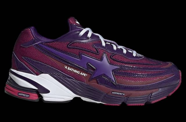 Bape x Adidas Orketro Burgundy / Purple adidas release photo