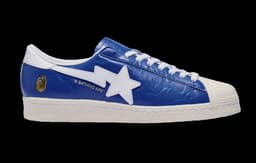BAPE x adidas Superstar Blue White release thumbnail 1