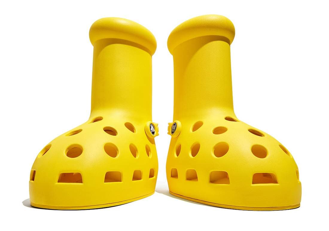 Crocs x MSCHF Big Yellow Boot release photo