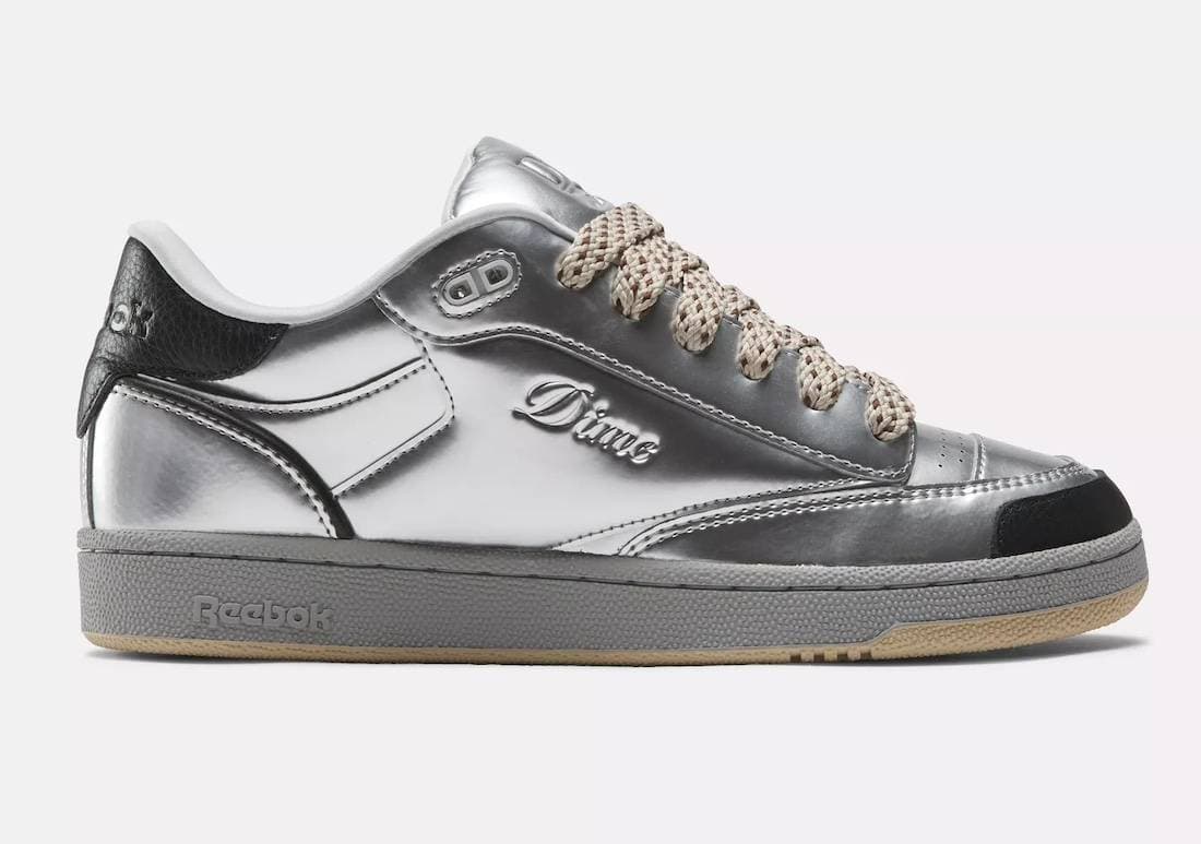 Dime x Reebok Club C Bulc Silver Metallic release photo