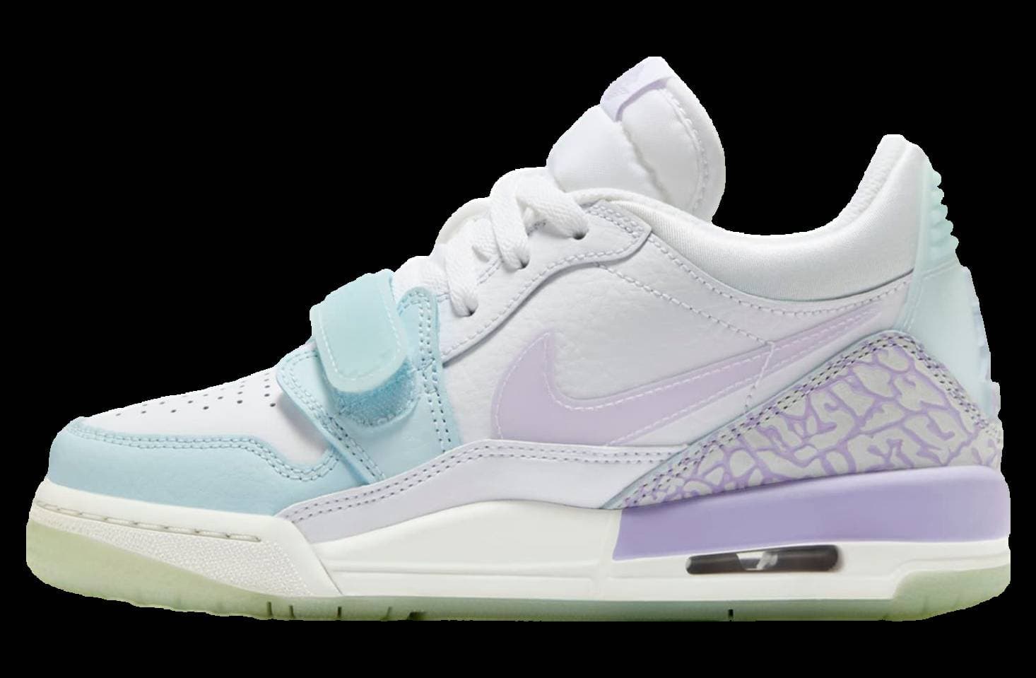 Jordan Legacy 312 Low GS White / Hydrangeas Jordan release photo