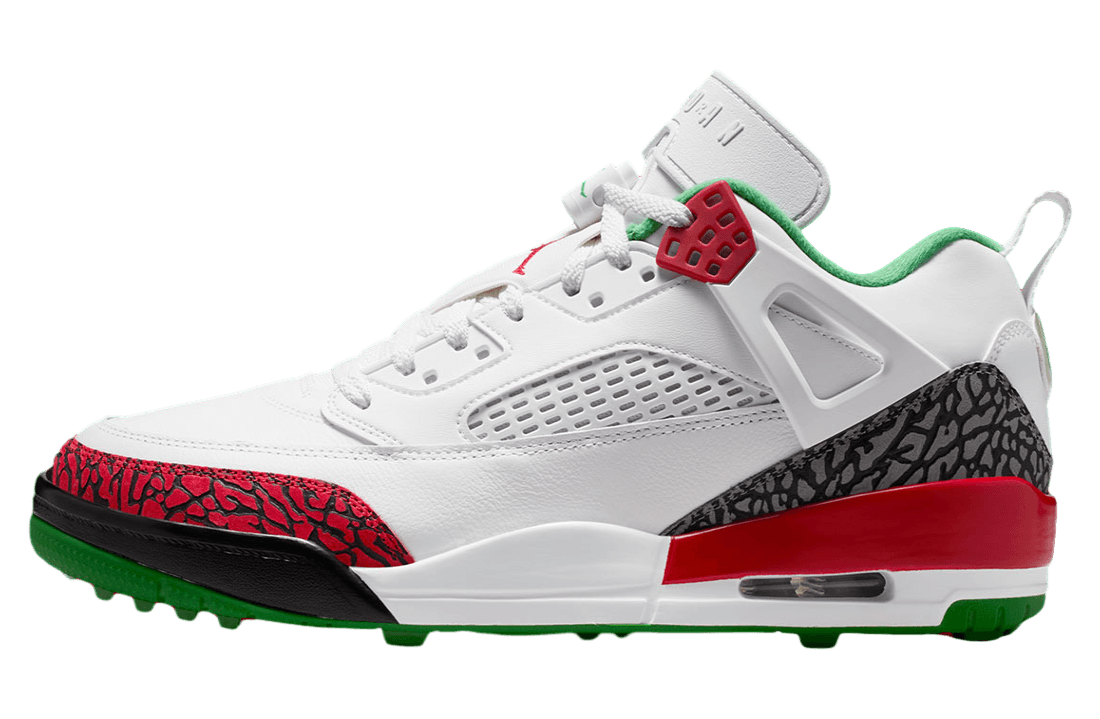 Jordan Spizike Low Golf White / Classic Green Jordan release photo