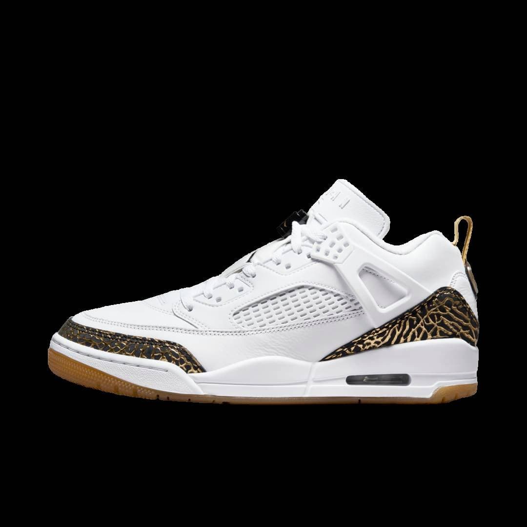 Jordan Spizike Low White/Metallic Gold Jordan release photo
