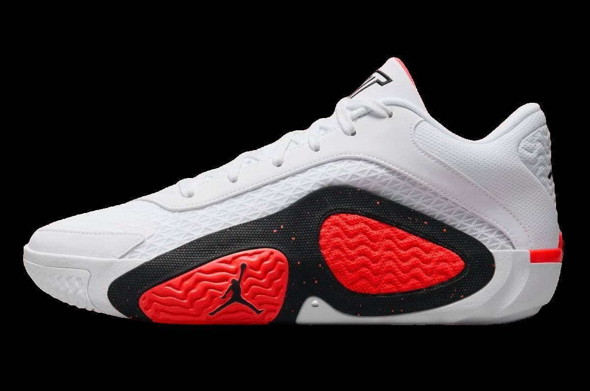Jordan Tatum 2 White Bright Crimson Jordan release photo