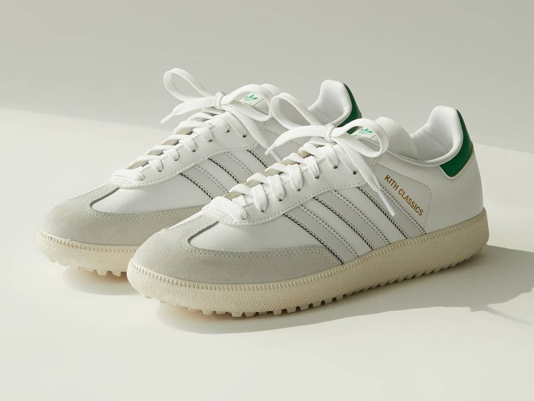 Kith x adidas Samba Golf White Dash Grey adidas release photo