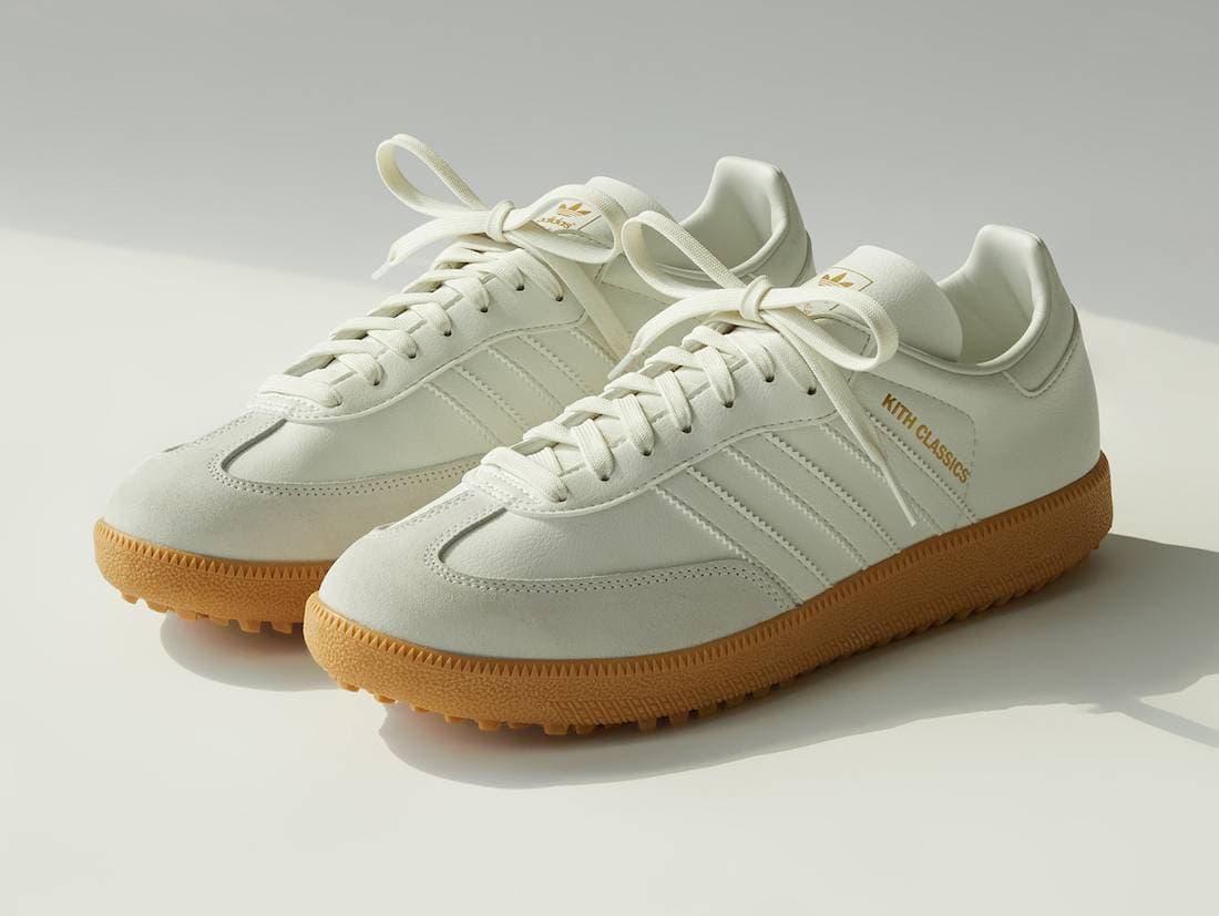 Kith x adidas Samba Golf White Tint Gum adidas release photo