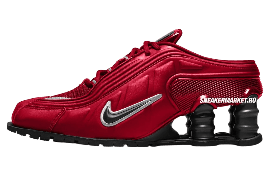 Martine Rose x Nike Shox MR4 Fire Red / Black Nike release photo