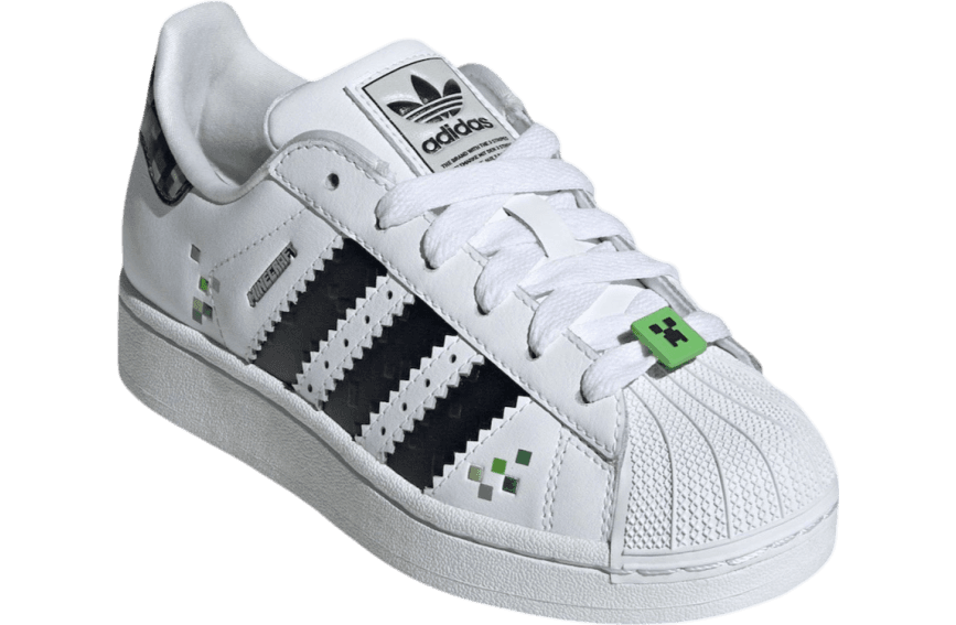 Minecraft x Adidas Superstar GS Creeper release photo 2