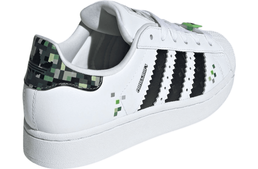 Minecraft x Adidas Superstar GS Creeper release photo 4