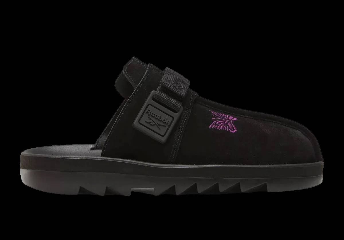 Needles x Reebok Beatnik Slide Black release photo