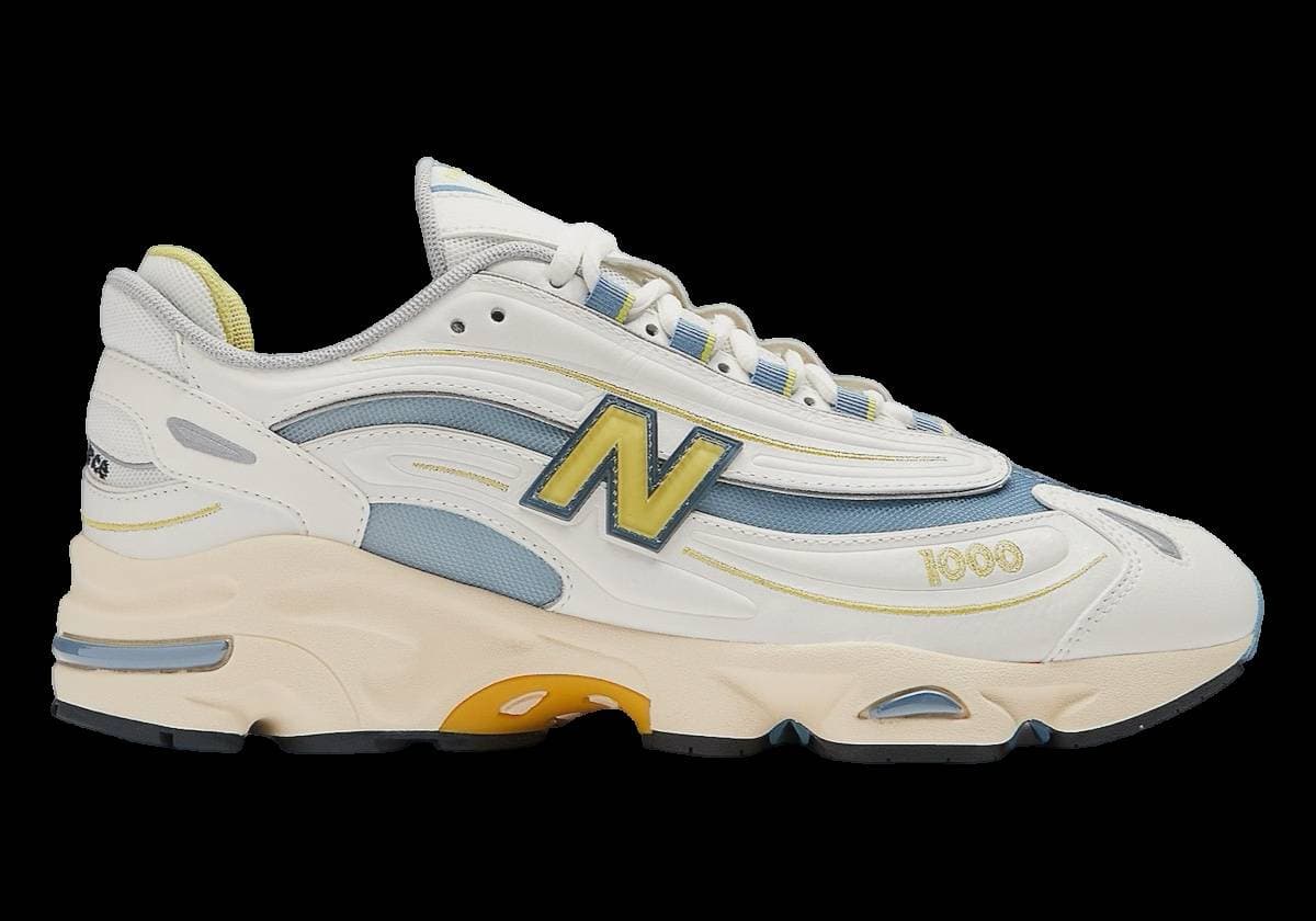 New Balance 1000 White / Blue / Yellow New Balance release photo