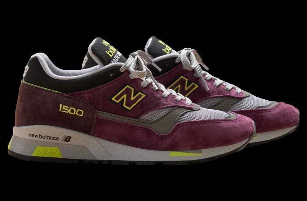 New Balance 1500 Made in UK Purple / Yellow New Balance release photo