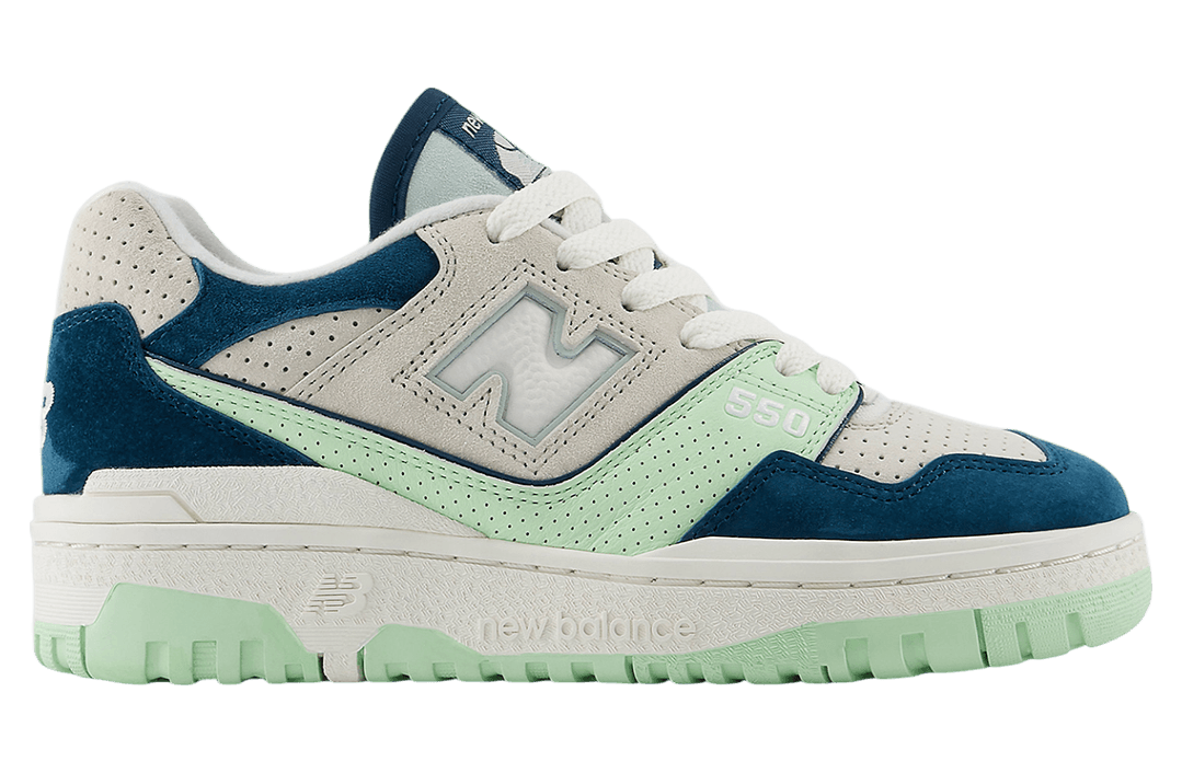 New Balance 550 Clay Ash / Melon Water New Balance release photo