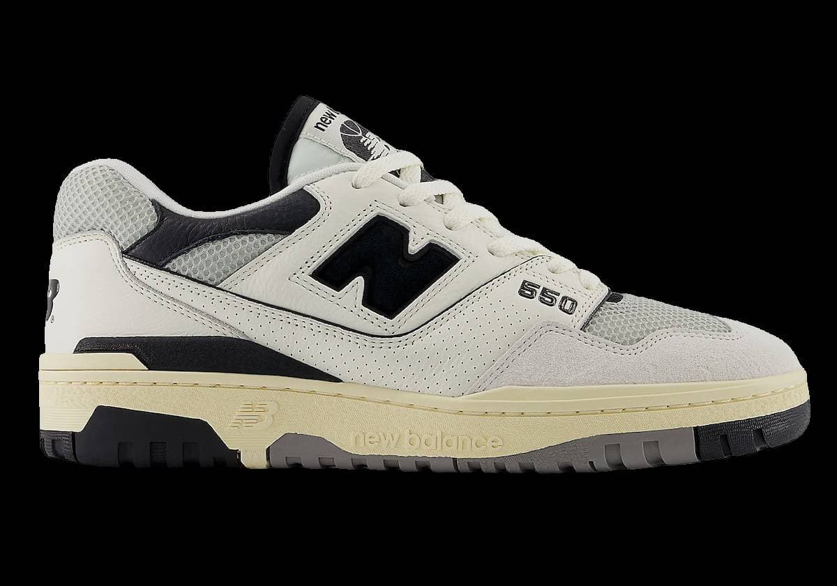 New Balance 550 Sea Salt Black Sail release photo 1