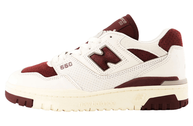 New Balance 550 Sea Salt / Burgundy New Balance release photo
