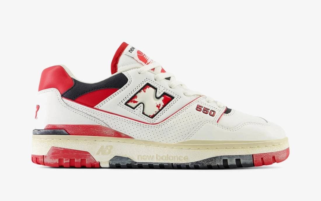 New Balance 550 Vintage Red New Balance release photo