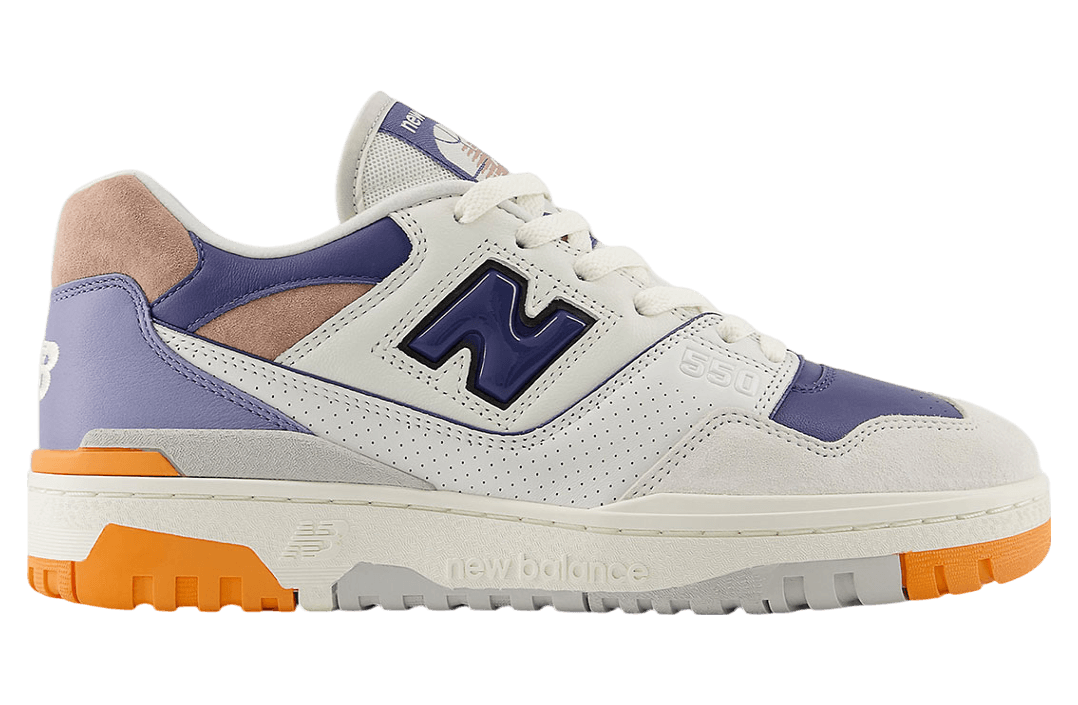 New Balance 550 White / Blue / Orange New Balance release photo