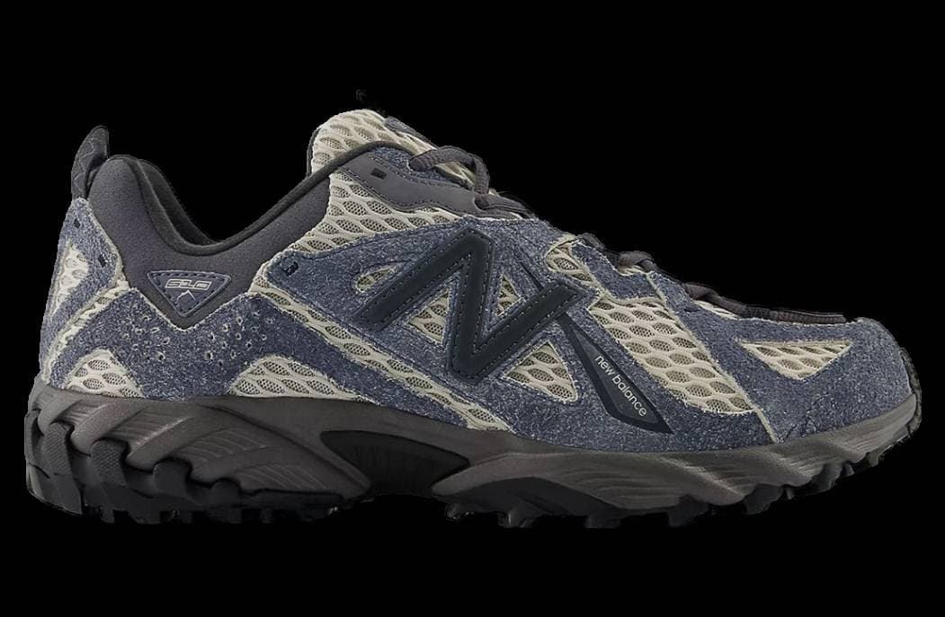 New Balance 610 Washed Suede Navy / Black New Balance release photo