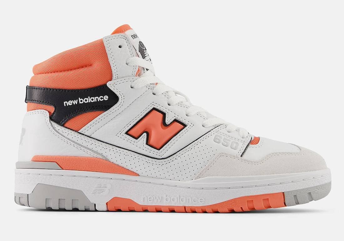New Balance 650 White Orange New Balance release photo