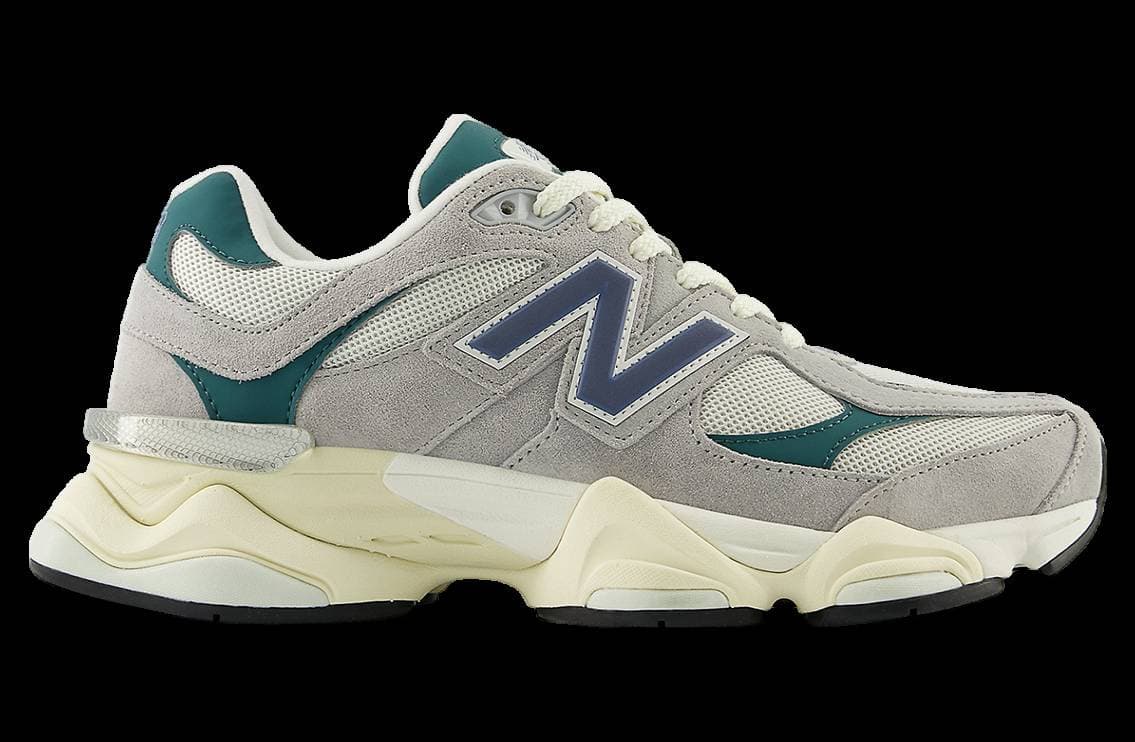 New Balance 9060 Concrete / Green New Balance release photo