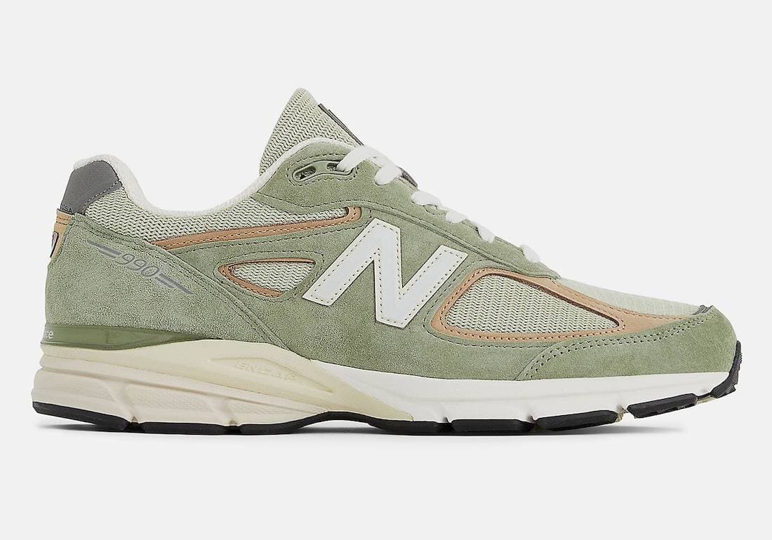 New Balance 990v4 Made in USA Olive New Balance release photo
