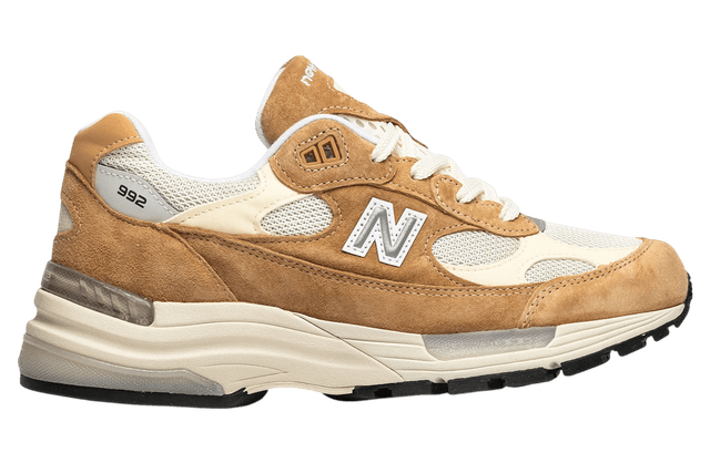 New Balance 992 Made in USA Sweet Caramel New Balance release photo