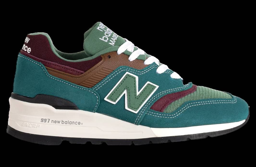 New Balance 997 Made In USA Teal / Brown New Balance release photo