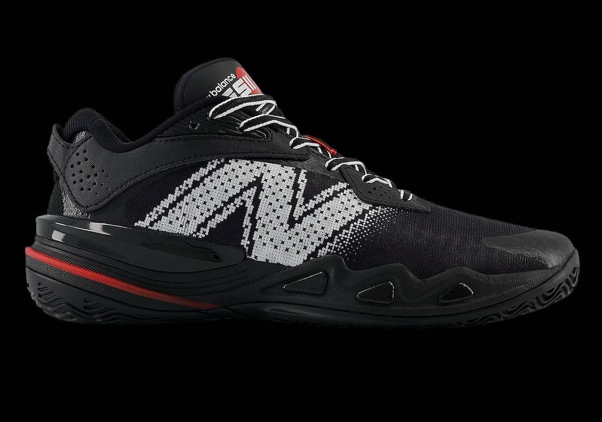 New Balance Hesi Low V2 Black Team Red New Balance release photo