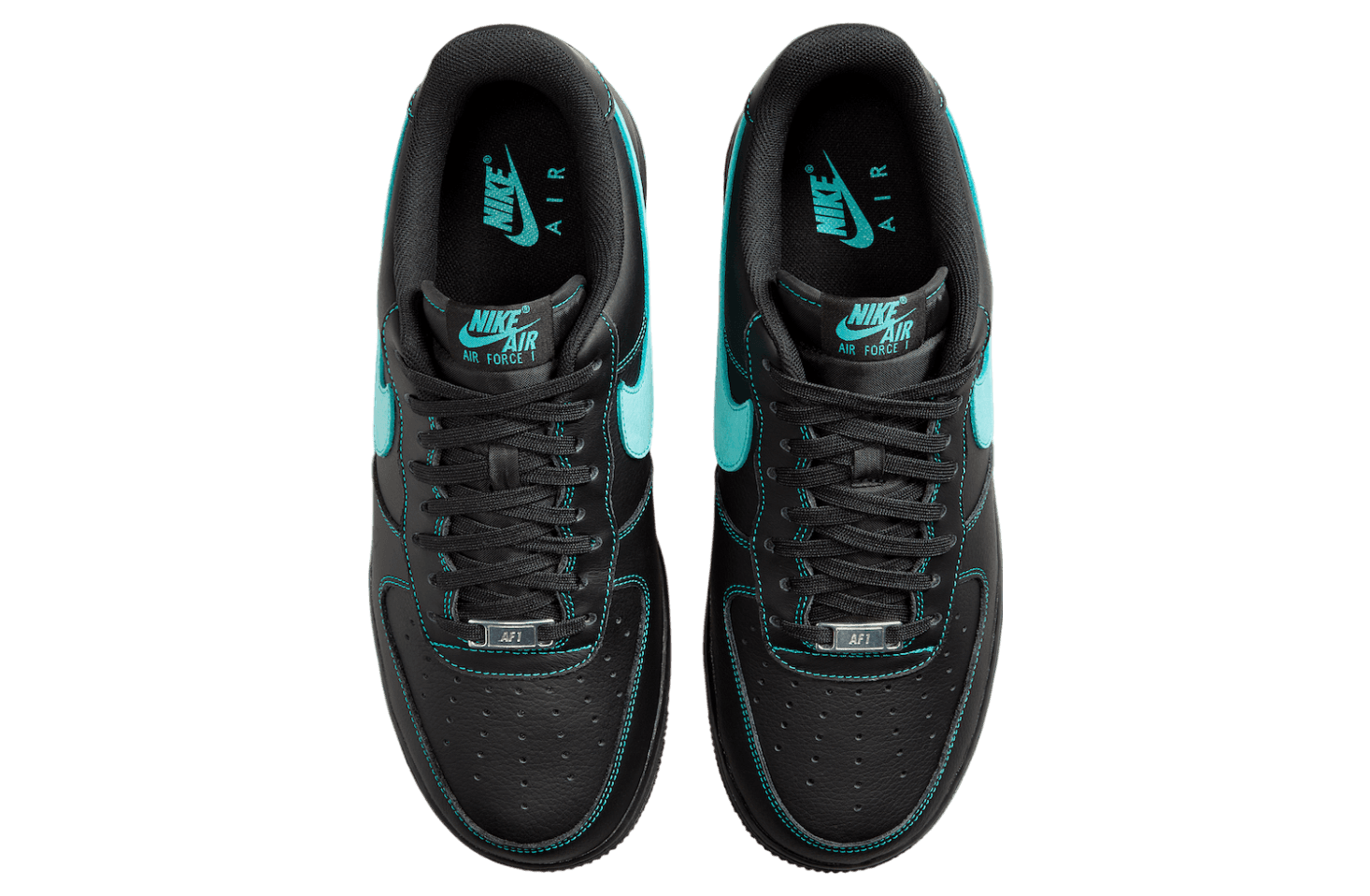 Nike Air Force 1 Low Black / Aurora Green release photo 4