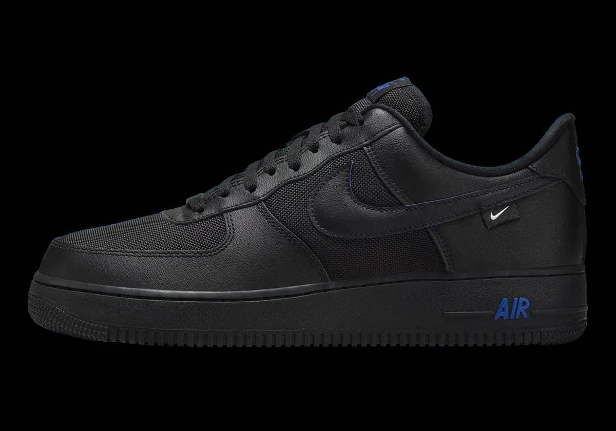 Nike Air Force 1 Low Black Game Royal Nike release photo
