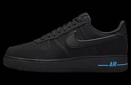 Nike Air Force 1 Low Black / University Blue release thumbnail 2