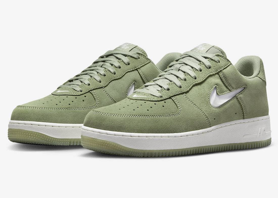 Nike Air Force 1 Low Jewel Oil Green Nike release photo
