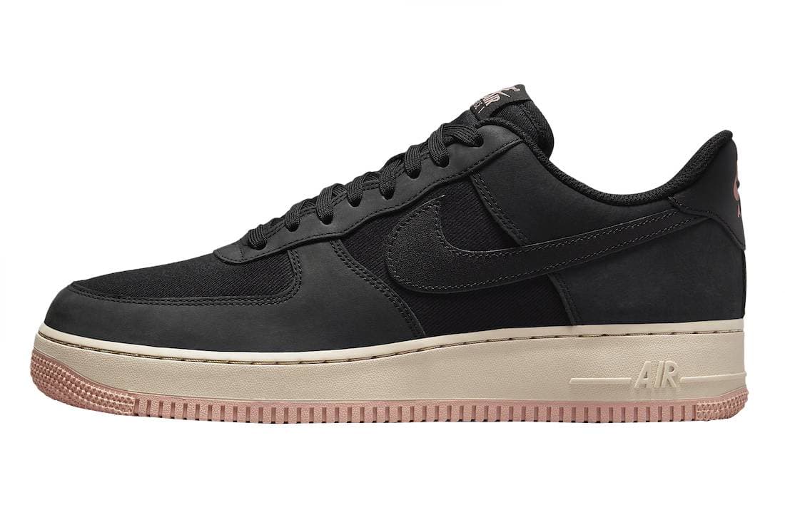 Nike Air Force 1 Low LX Black Red Stardust Nike release photo