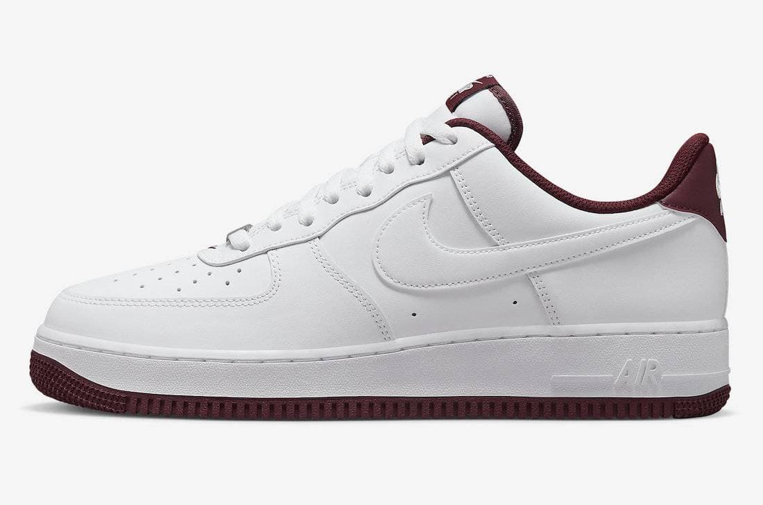 Nike Air Force 1 Low White Dark Beetroot Nike release photo