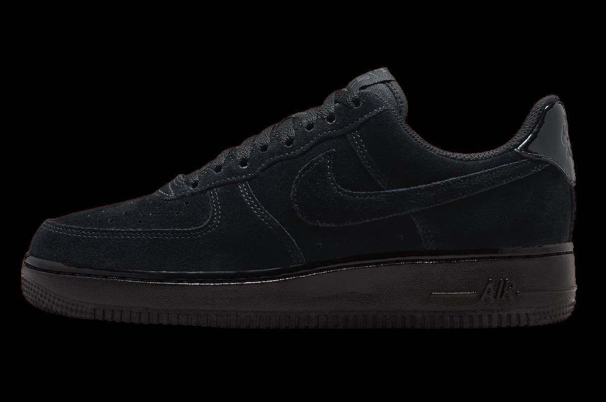 Nike Air Force 1 Low WMNS Black Suede Nike release photo