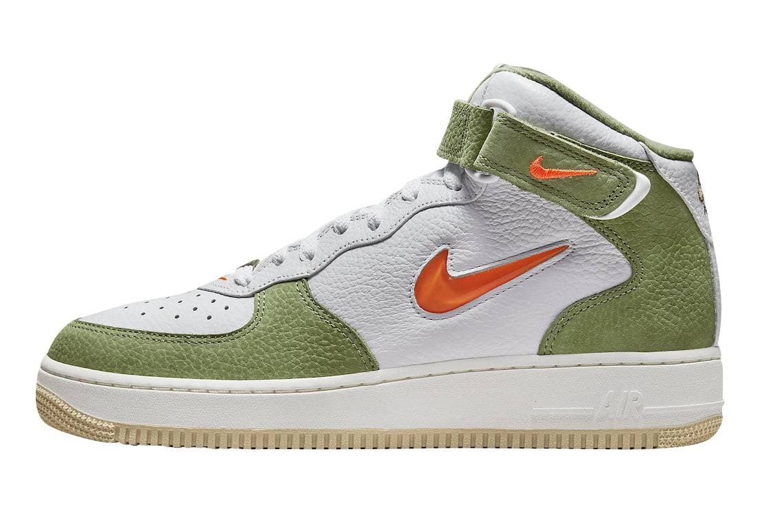 Nike Air Force 1 Mid White Olive Nike release photo