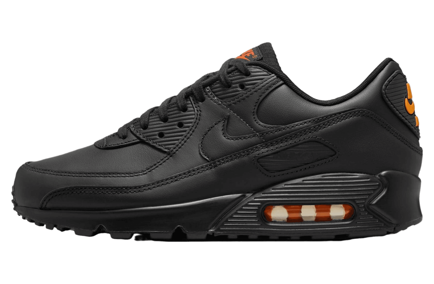 Nike Air Max 90 Black / Safety Orange Nike release photo