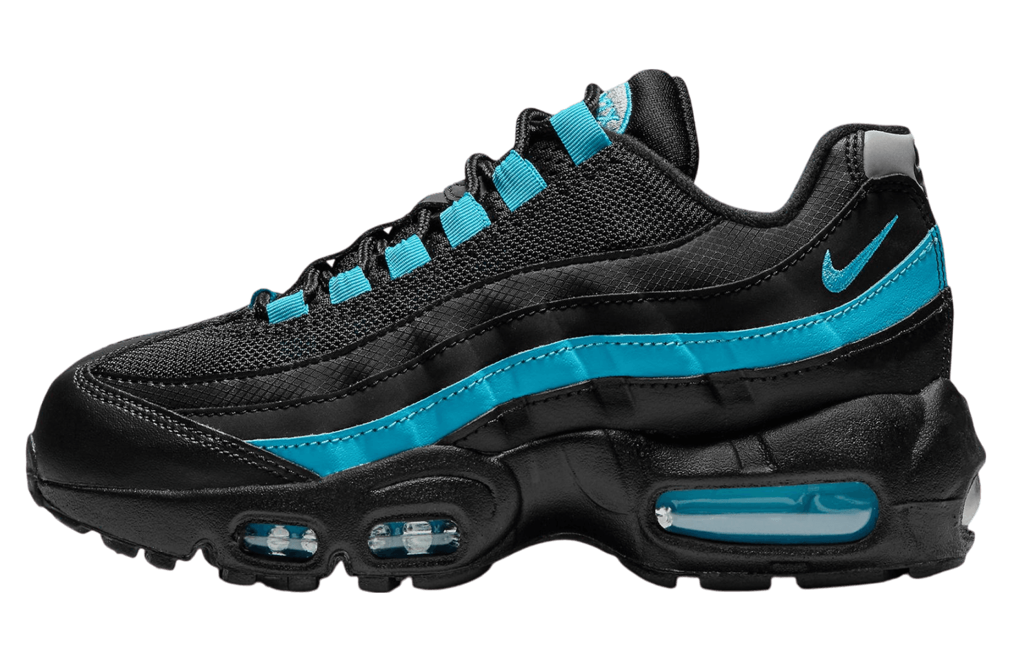 Nike Air Max 95 Recraft GS Black / Aqua Nike release photo
